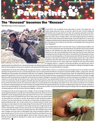 2015 Paw Prints Newsletter